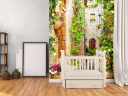 Фотообои Старинная улочка с вазонами - 2