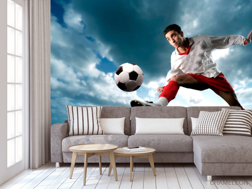 Фотообои Футболист с мячом - 3