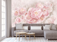 Фотообои Розовые пионы - 3