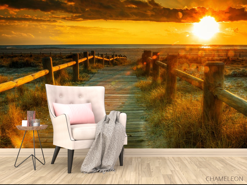 Фотообои Дорога на закате - 4