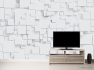 Фотообои Стена из обьемных прямоугольников - 2