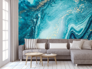 Фотообои Fluid Art бирюза - 3