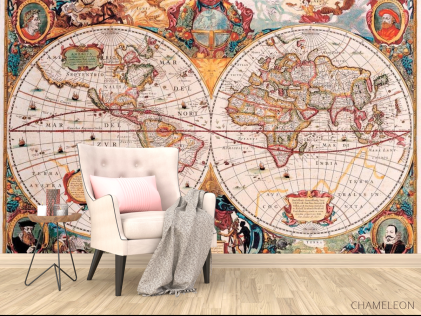 Фотообои Политическая карта Средневековья - 4