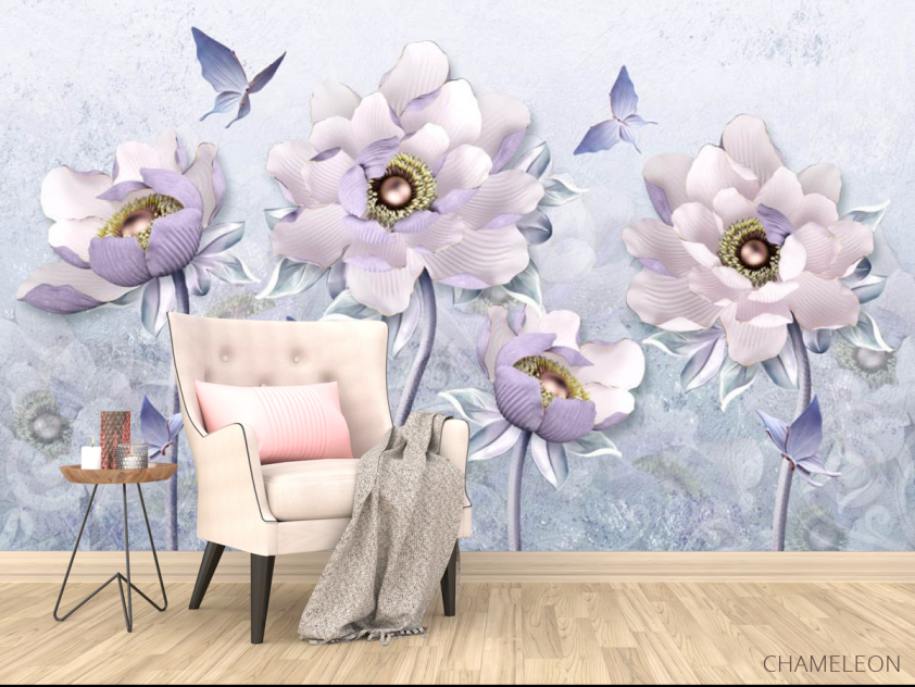 Фотообои 3д цветы - 4
