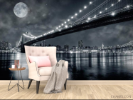 Фотообои Мост и луна, New York - 4