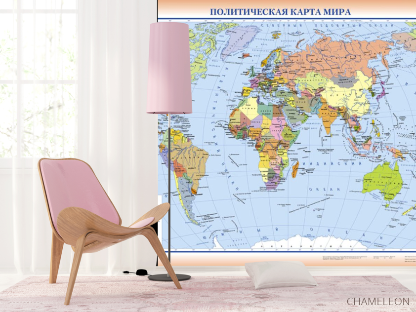 Фотошпалери Політична карта світу - 4