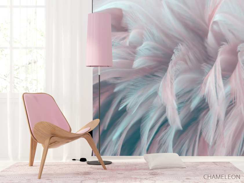 Фотошпалери Рожеве перо - 4