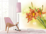 Фотообои красно-желтые лилии - 4