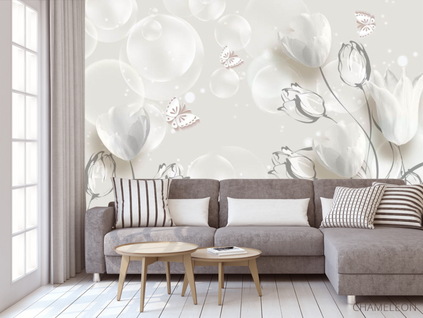 Фотообои 3d пионы - 3