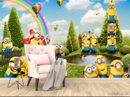 Фотообои Миньоны на лужайке - 4