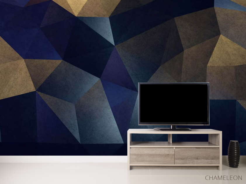 Фотообои 3д стена из ромбов - 2