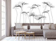 Фотообои цветы линии - 3