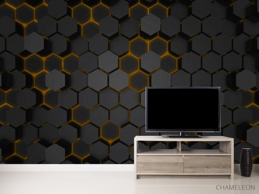 Фотообои Шестиугольники 3д - 2