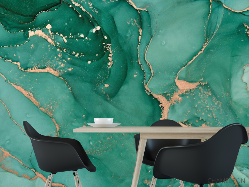 Фотошпалери Бірюзовий флюїд - 1