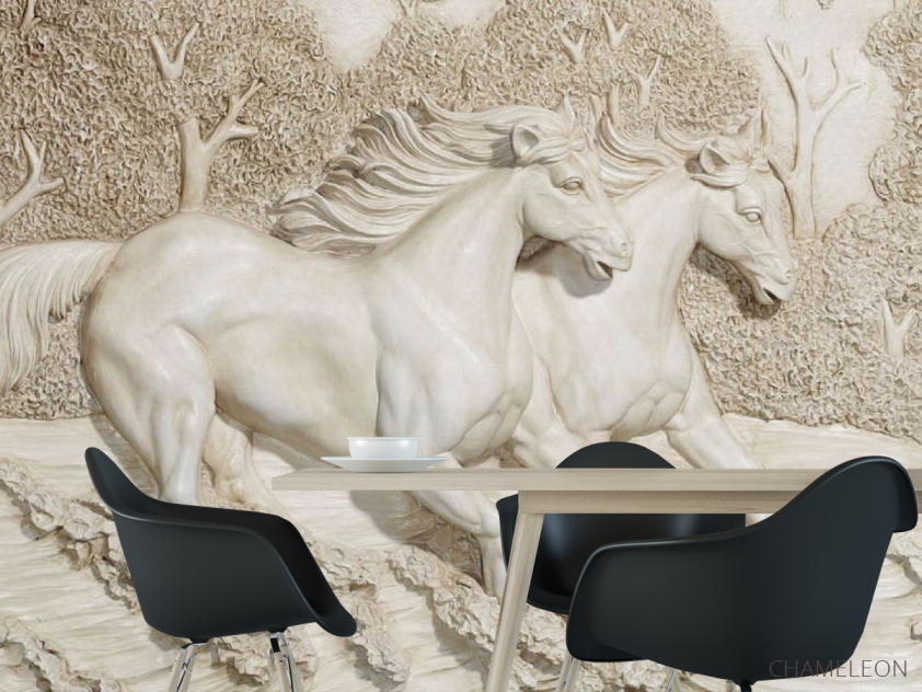 Фотошпалери 3д конячки - 1