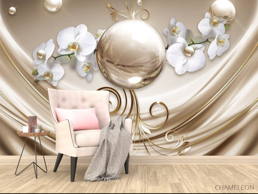 Фотообои Орхидеи и шар - 4