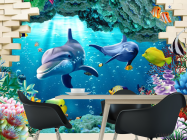 Фотошпалери 3D морські мешканці - 1