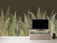 Фотообои Листья папоротника зеленые - 2