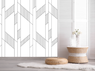 Фотошпалери панелі в стилі line art - 2