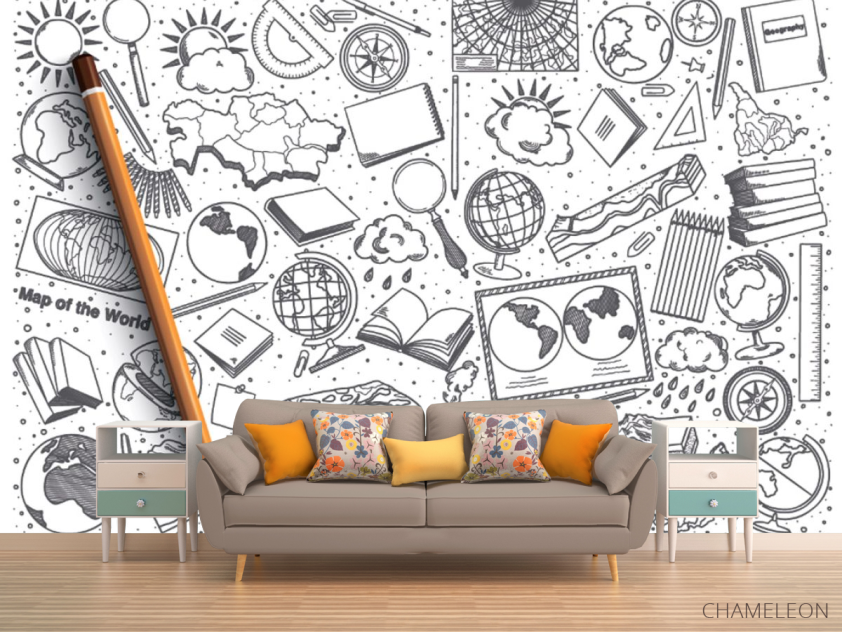 Фотообои Паттер для кабинета географии - 1