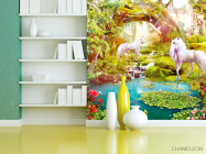 Фотошпалери Коні, арка, вода - 3