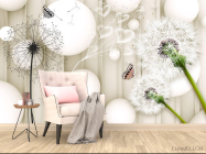 Фотообои 3д одуванчики - 4