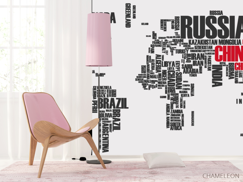 Фотошпалери Карта з країн - 4