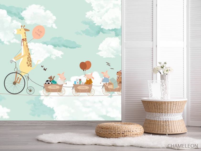 Фотошпалери Животные на велосипеде - 2