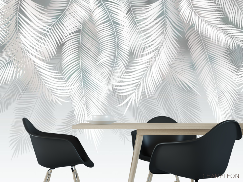 Фотошпалери світлі листя на стіну - 1