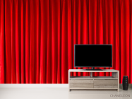 Фотообои красный текстиль - 2