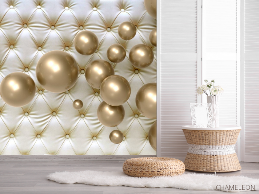 Фотошпалери Золоті кульки - 2