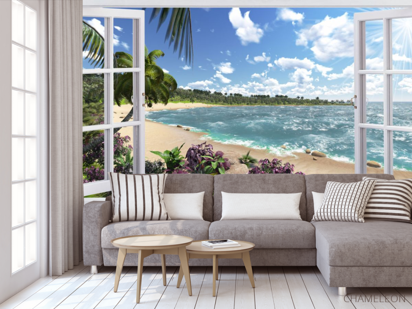 Фотообои Вид из окна на море - 3