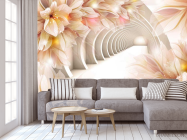 Фотообои Тонель из цветов - 3