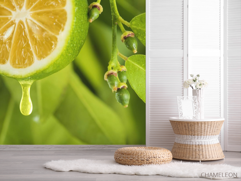 Фотошпалери яскравий лимон - 2