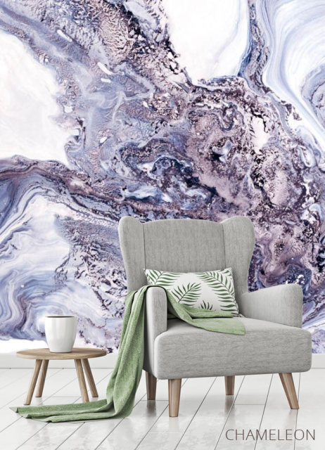 Фотообои Фиолетовый флюид - 3