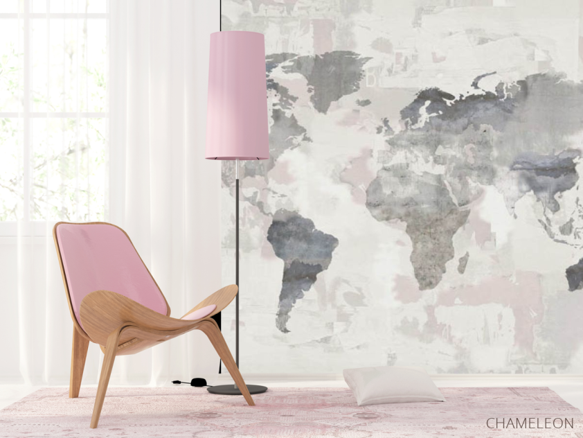 Фотошпалери Карта світу в пастельних тонах - 4