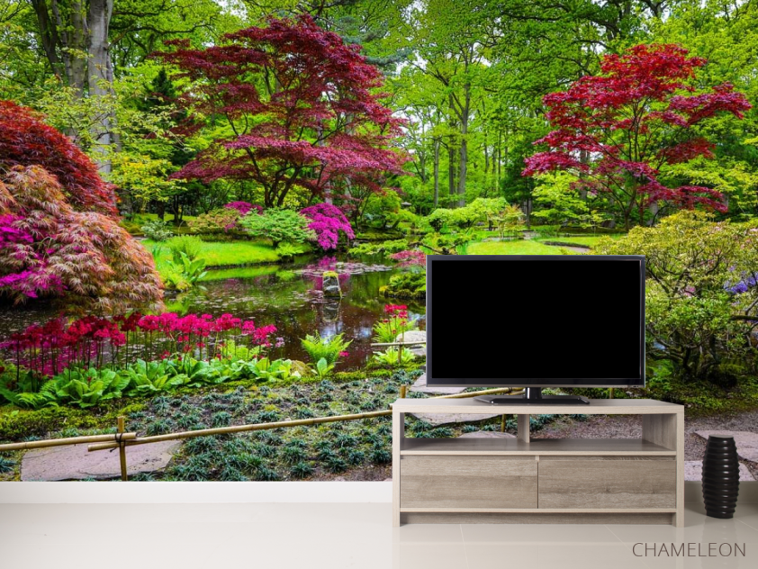 Фотообои цветение над водоёмом - 2