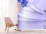 Фотошпалери фіолетові гіацинти 3д - 4