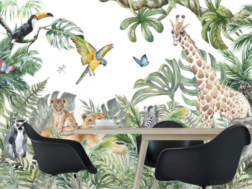 Фотошпалери акварельні джунглі - 1