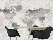 Фотошпалери Карта світу в пастельних тонах - 1