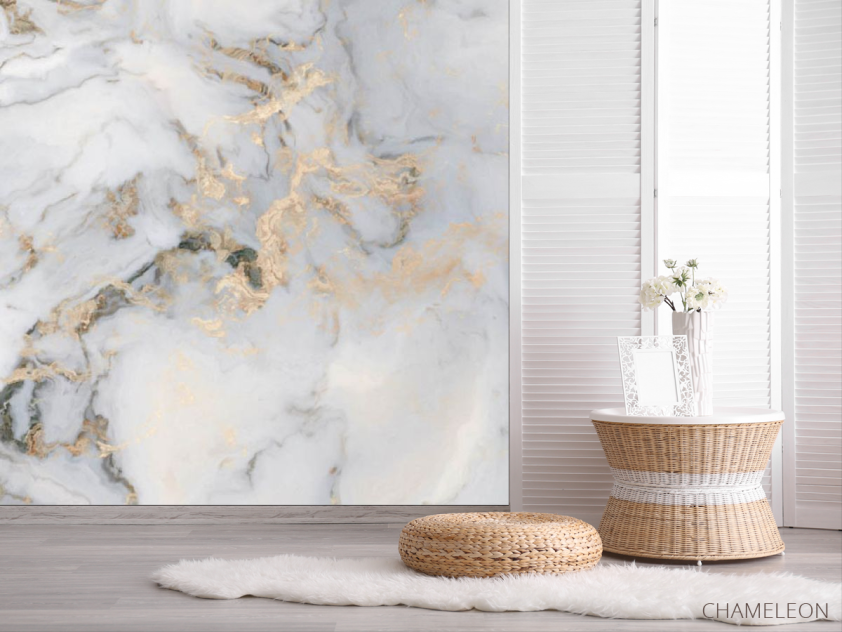 Фотошпалери Мармур з золотом - 2