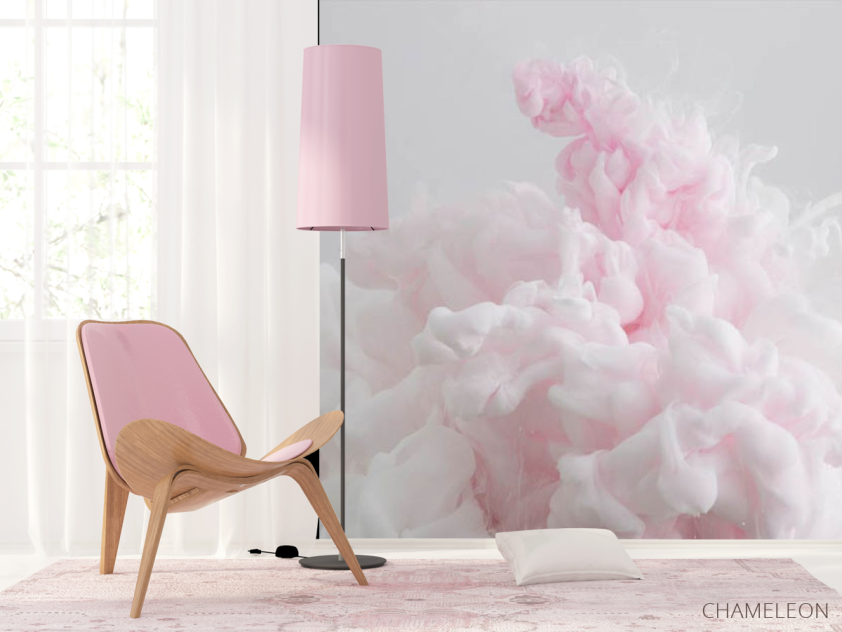 Фотошпалери Рожевий Абстрактний дим - 4