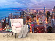 Фотообои Город Чикаго пробуждается - 4