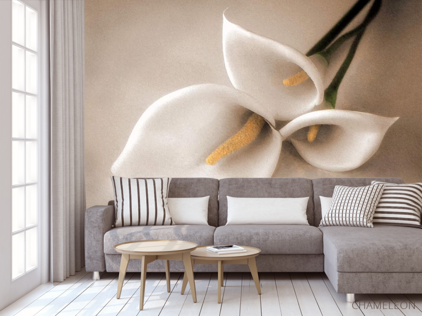 Фотообои белая лилия - 3