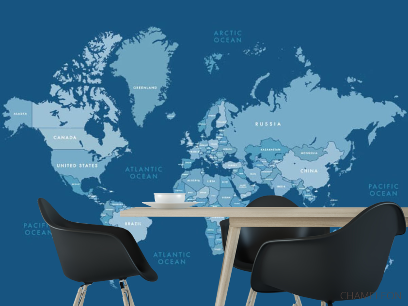 Фотошпалери карта світу - 1