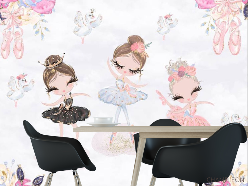 Фотошпалери Балеринки для дівчинки - 1