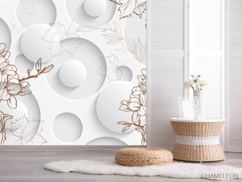 Фотошпалери 3D квіти - 2