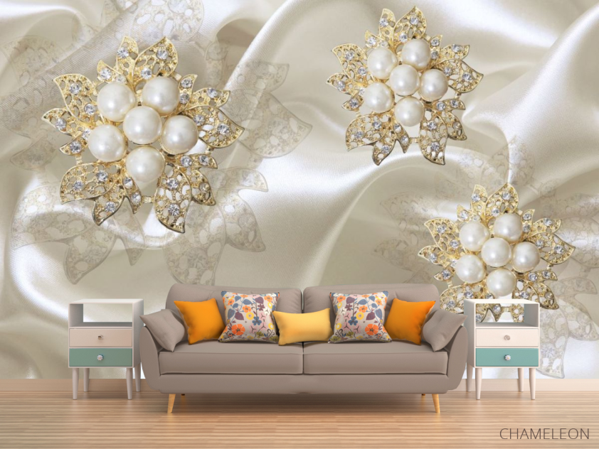 3д фотообои 3D жемчуг - 1