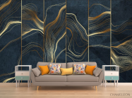 Фотообои золотые линии - 1