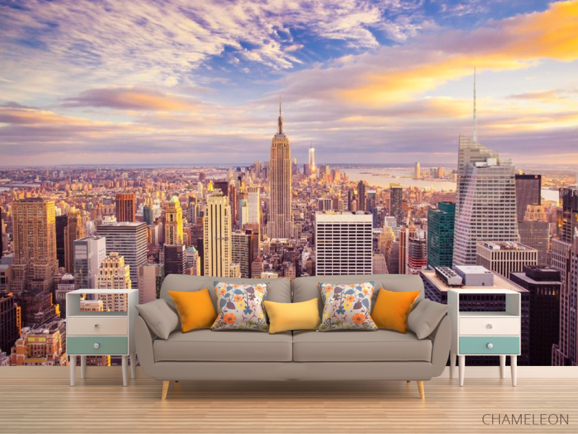 Фотообои Нью Йорк и красивое небо - 1